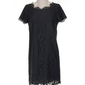 Joie black lace dress small S short sleeve RARE HTF GORGEOUS !!
